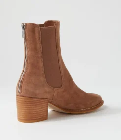 Flash Sale Midas Shoes Mikali Light Choc Suede Chelsea Boots