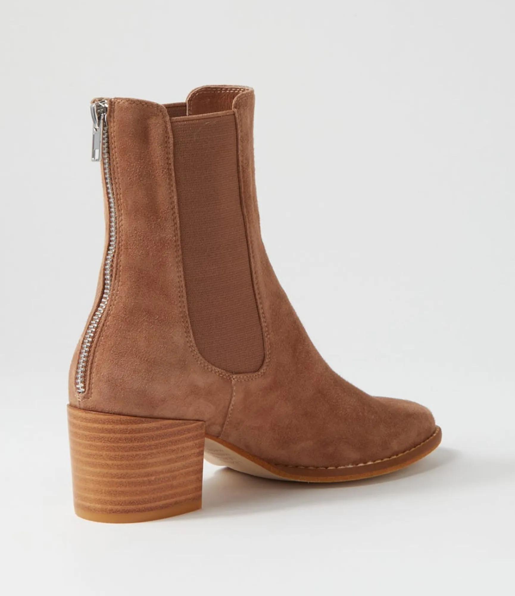 Flash Sale Midas Shoes Mikali Light Choc Suede Chelsea Boots