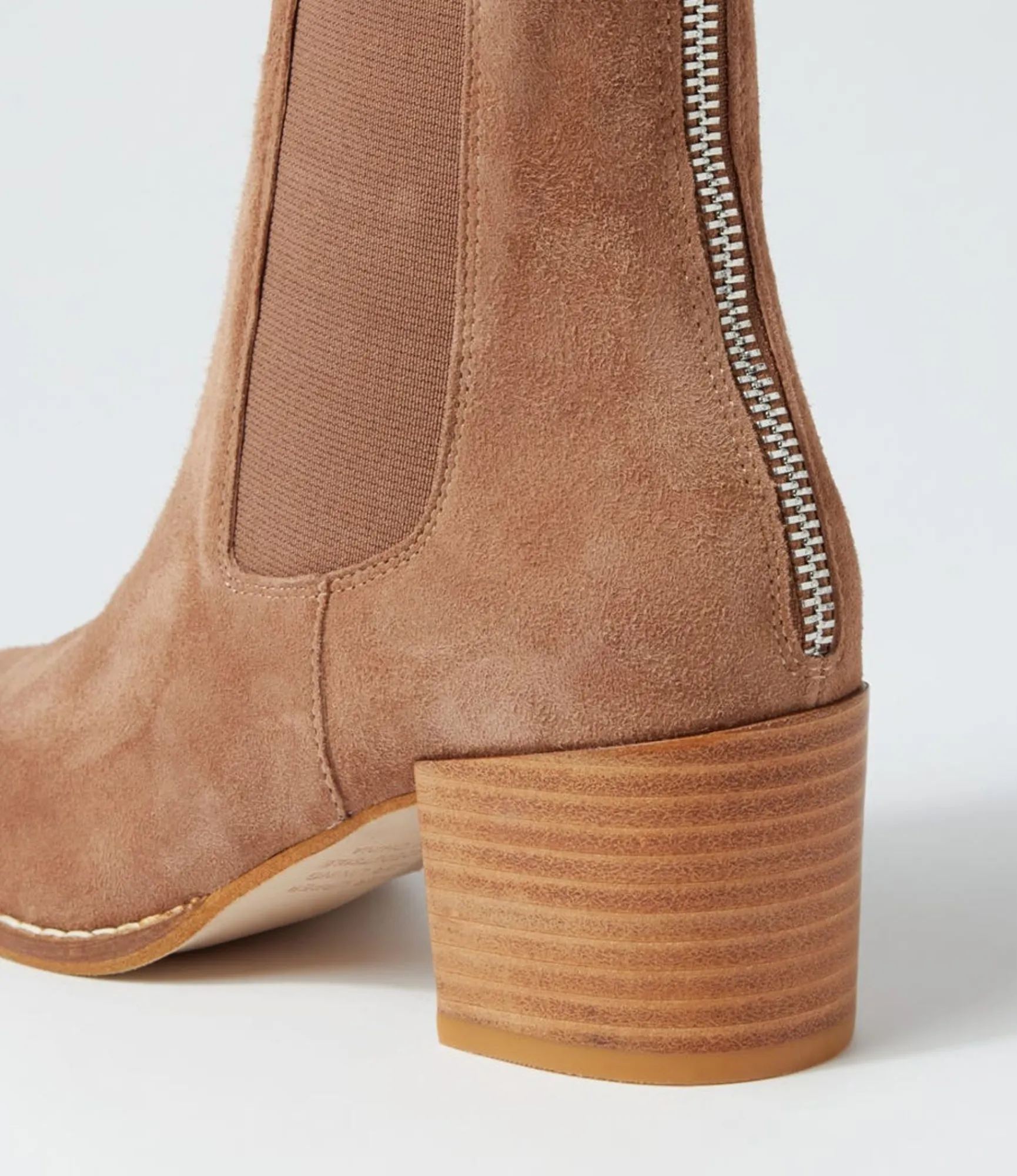 Flash Sale Midas Shoes Mikali Light Choc Suede Chelsea Boots