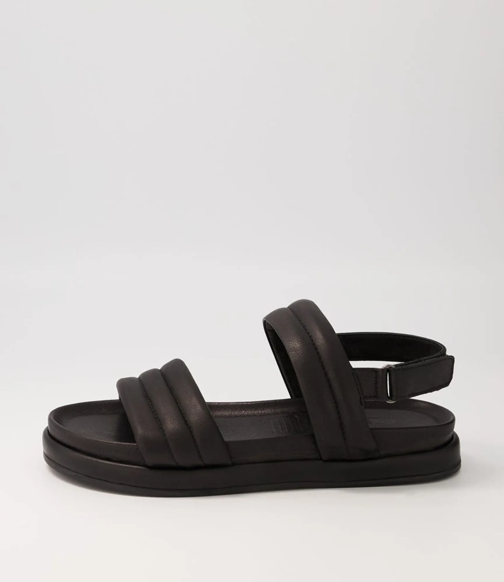 Cheap Midas Shoes Milah Black Leather Sandals