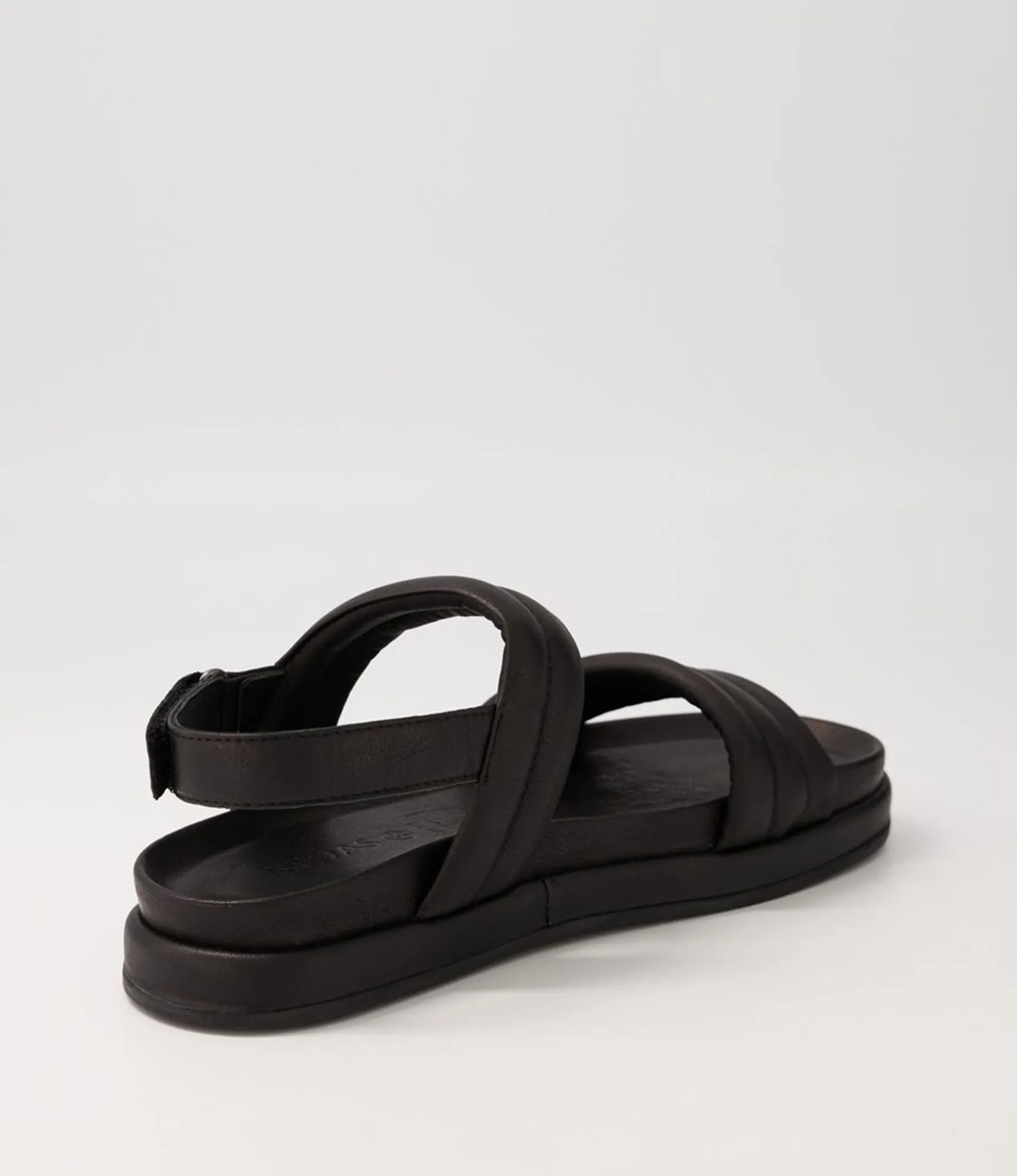 Cheap Midas Shoes Milah Black Leather Sandals