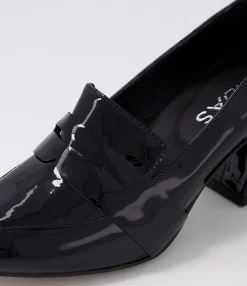 Sale Midas Shoes Millsy Black Patent Leather Heels