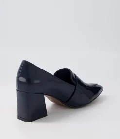 Best Sale Midas Shoes Millsy Navy Patent Leather Heels