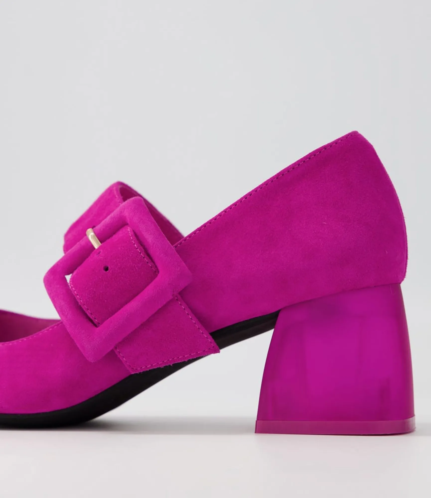 Fashion Midas Shoes Milsen Fuchsia Suede Heels