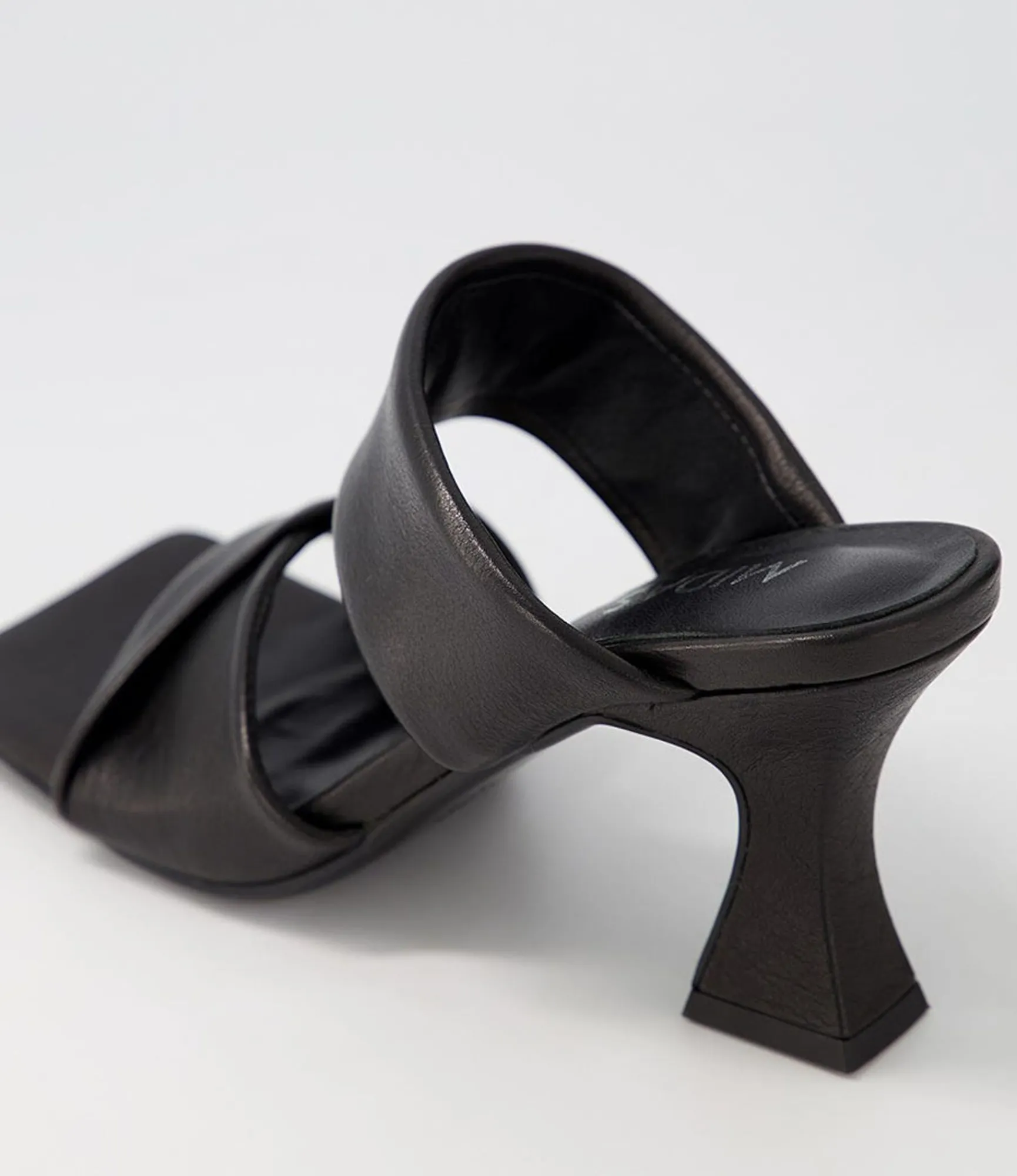 Hot Midas Shoes Missies Black Leather Sandals