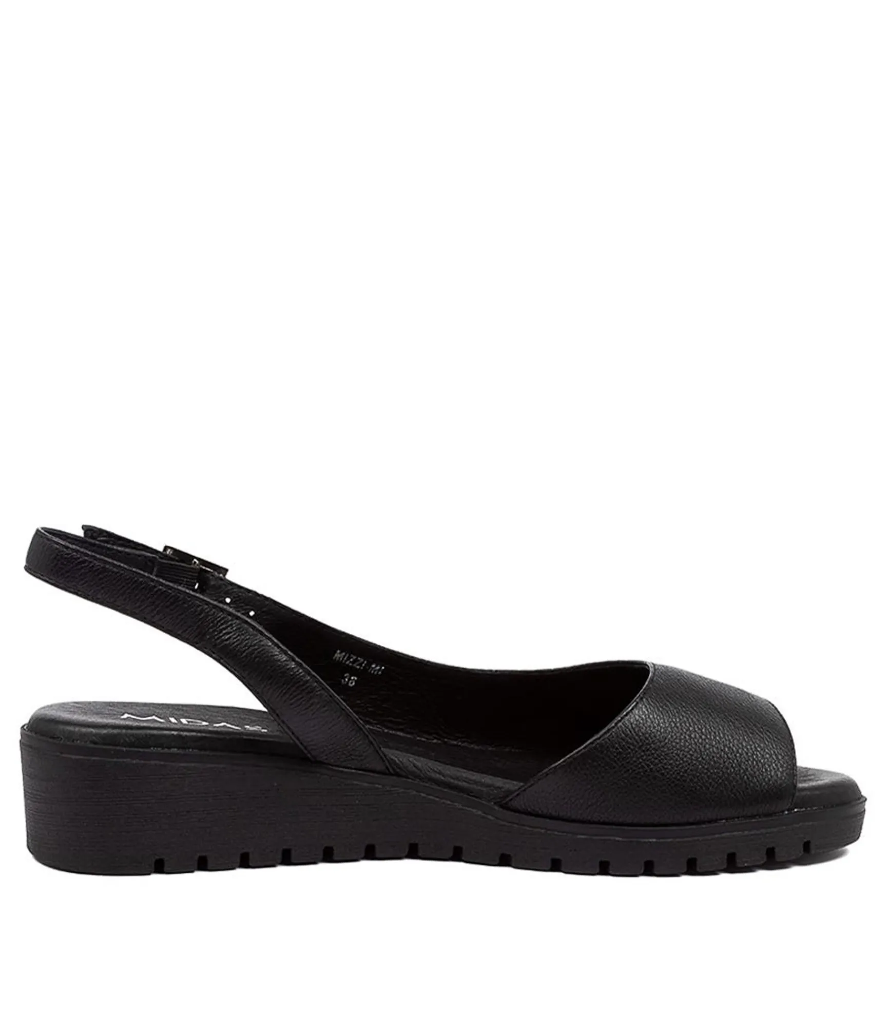 Clearance Midas Shoes Mizzi Black-Black Sole