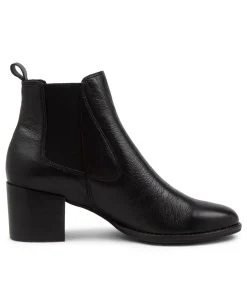 Cheap Midas Shoes Mochi Black Leather Ankle Boots Bh