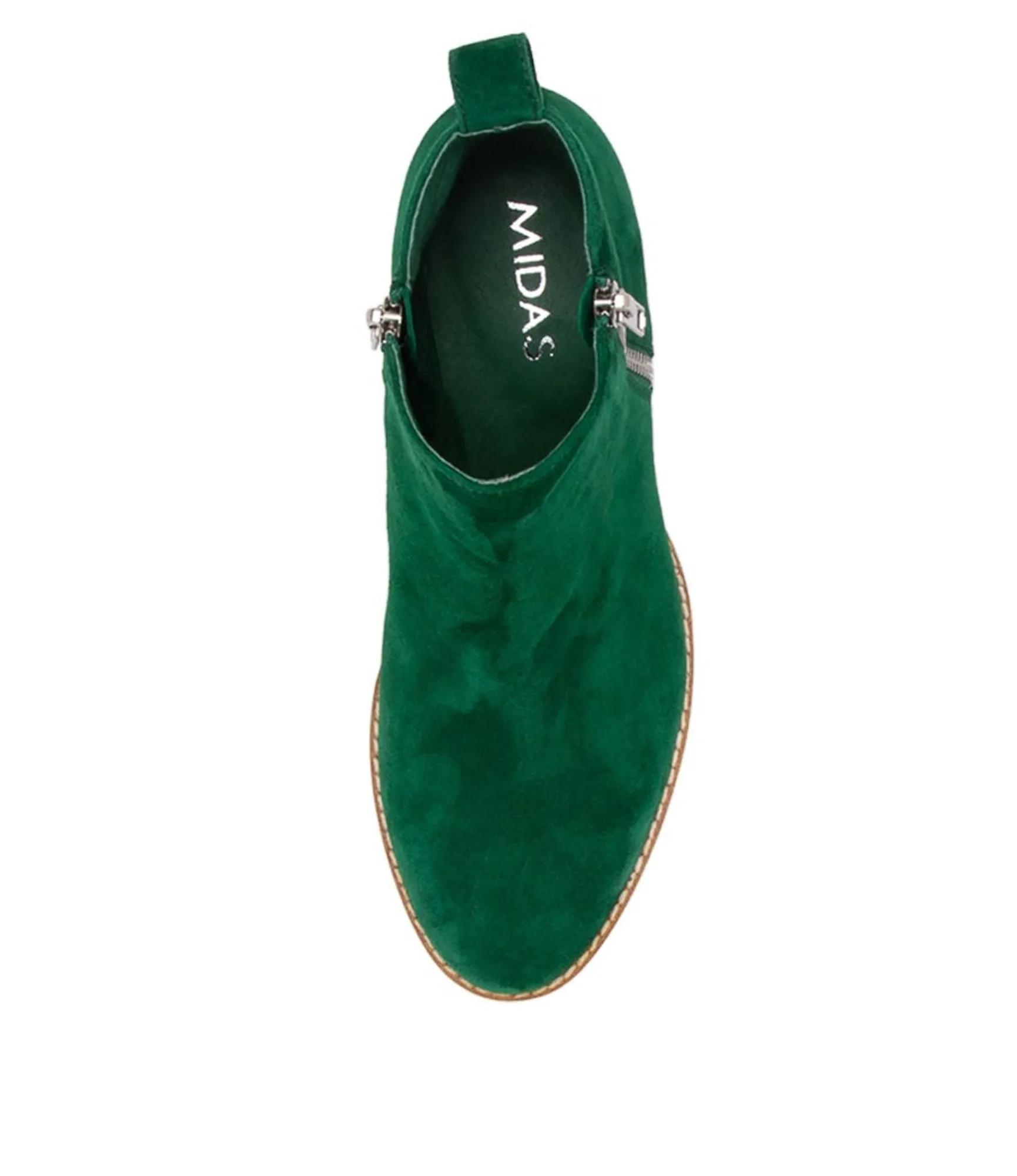 Flash Sale Midas Shoes Myshka Dark Emerald Suede Ankle Boots