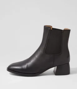 Cheap Midas Shoes Nardia Black Leather Chelsea Boots