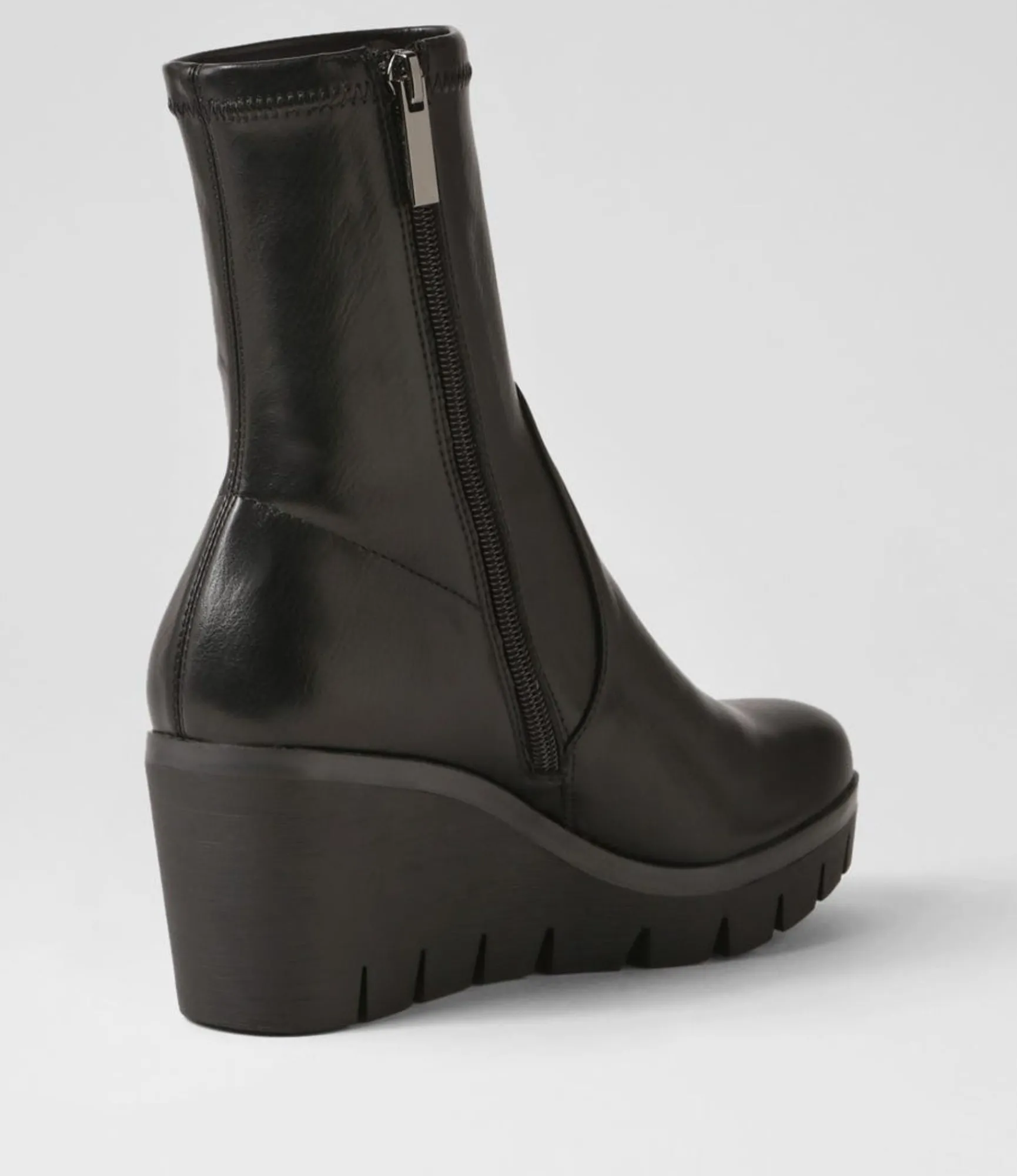 Discount Midas Shoes Narro Black Stretch Ankle Boots