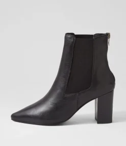 Fashion Midas Shoes Nemo Black Leather Chelsea Boots