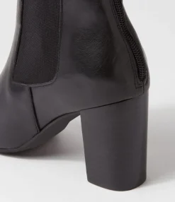 Fashion Midas Shoes Nemo Black Leather Chelsea Boots