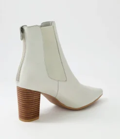 Online Midas Shoes Nemo Stone Natural Heel Leather Chelsea Boots