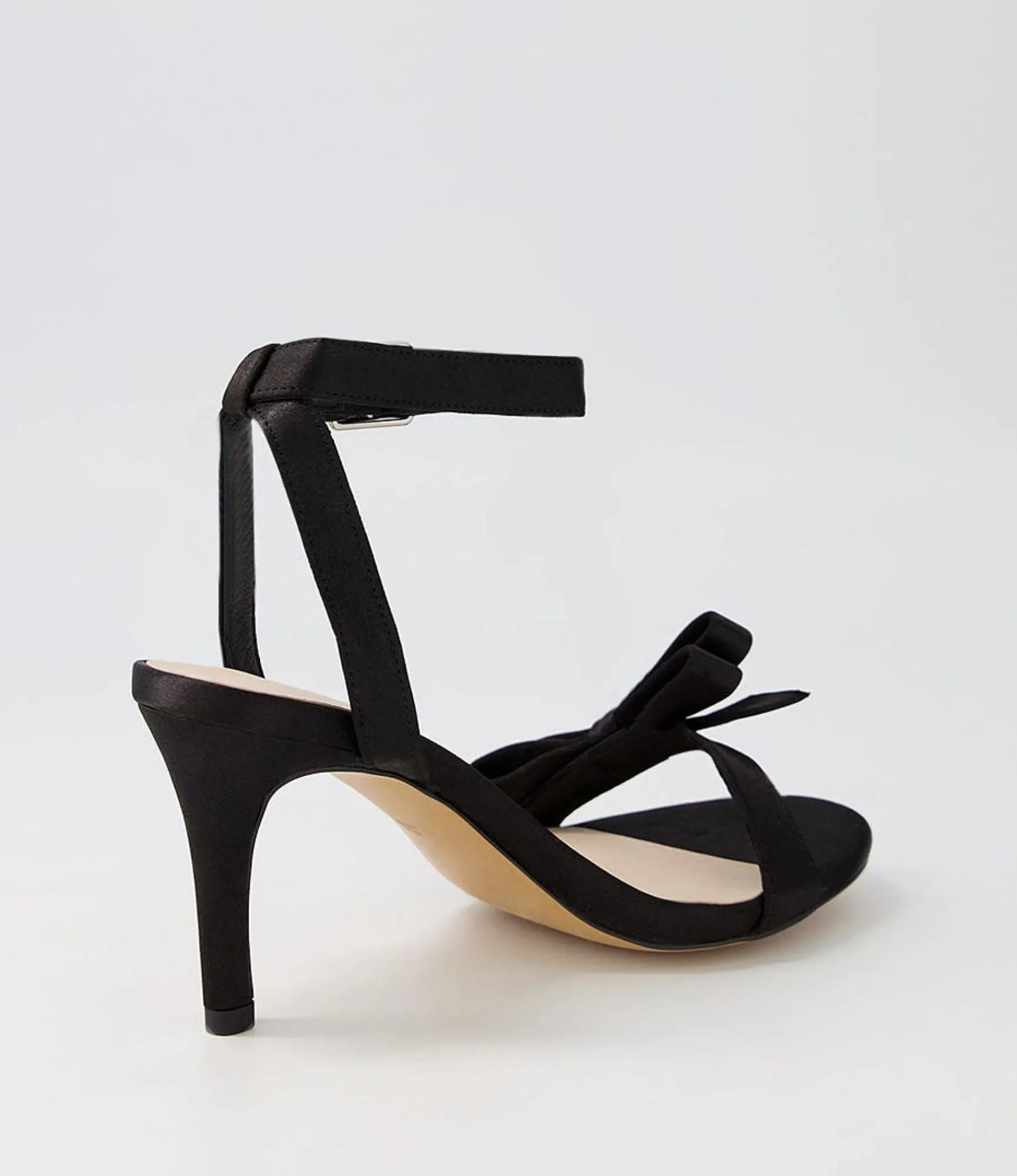 Sale Midas Shoes Nepitta Black Satin Sandals