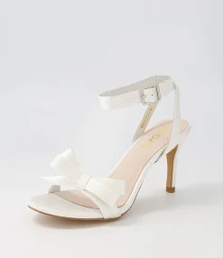 Flash Sale Midas Shoes Nepitta White Satin Sandals