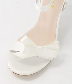 Flash Sale Midas Shoes Nepitta White Satin Sandals