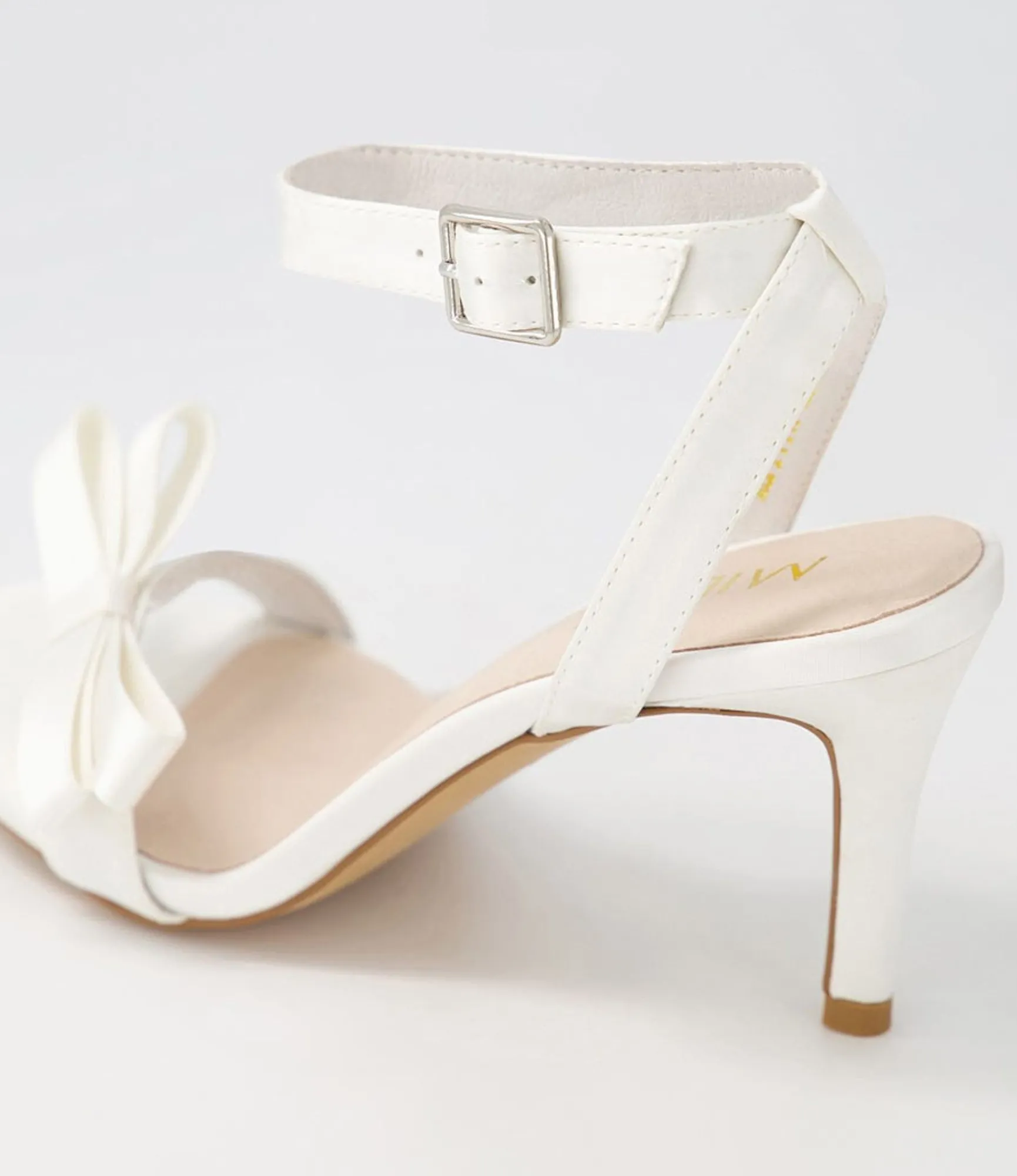 Flash Sale Midas Shoes Nepitta White Satin Sandals