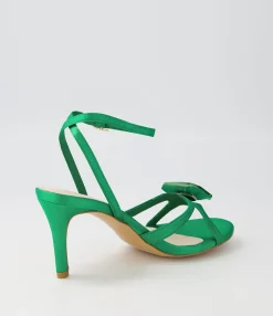 Best Midas Shoes Nino Emerald Jewel Satin Sandals