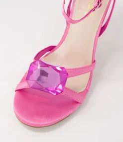 Cheap Midas Shoes Nino Pink Jewel Satin Sandals