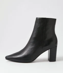 Outlet Midas Shoes Norris Black Leather Ankle Boots