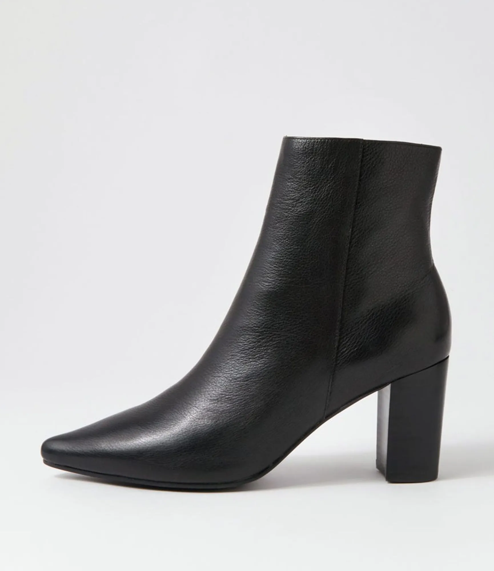 Outlet Midas Shoes Norris Black Leather Ankle Boots