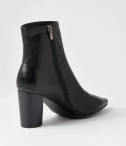 Outlet Midas Shoes Norris Black Leather Ankle Boots