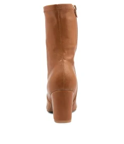Shop Midas Shoes Noter New Tan Smooth Ankle Boots
