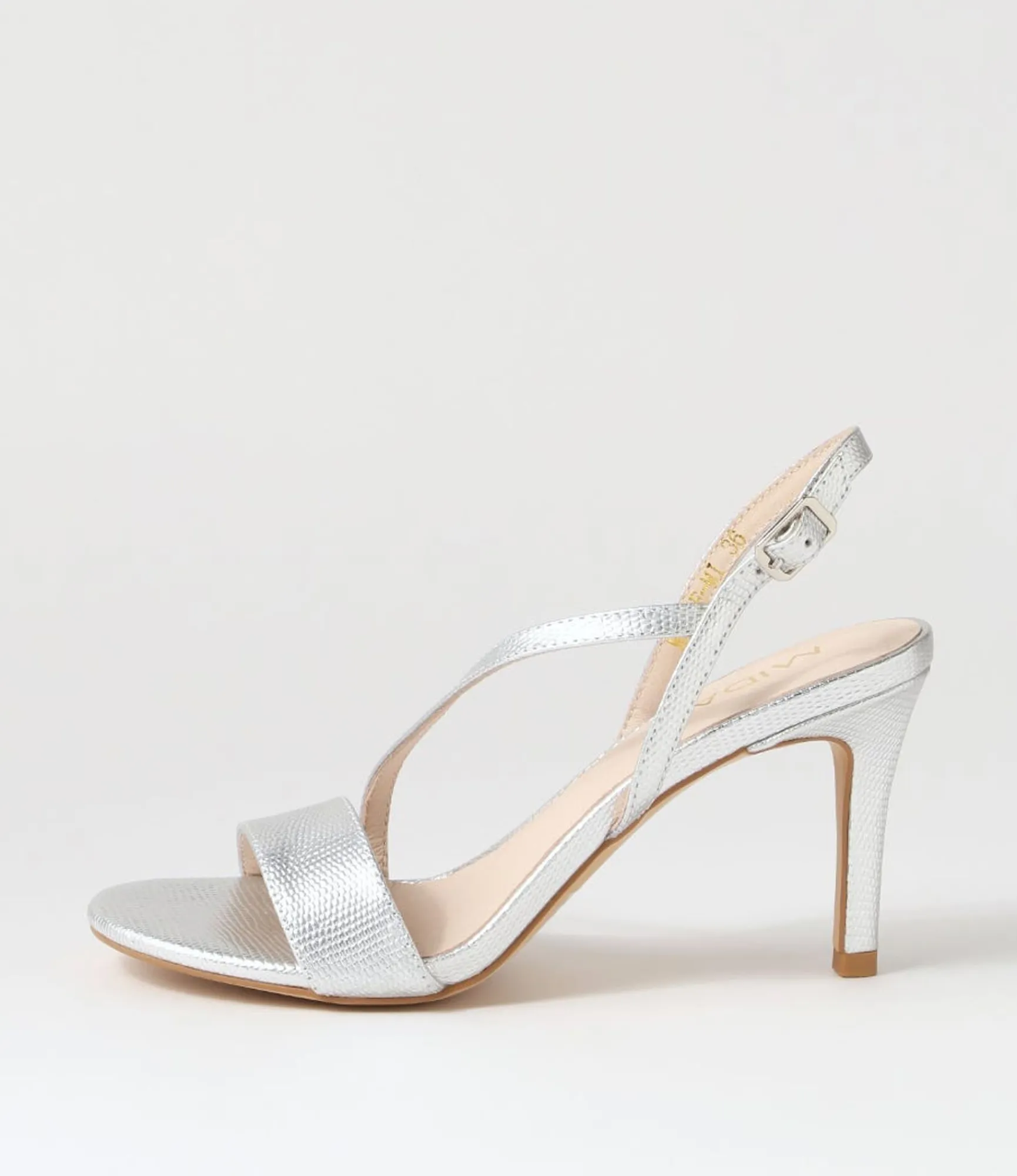 Best Sale Midas Shoes Novie Silver Lizard Leather Sandals