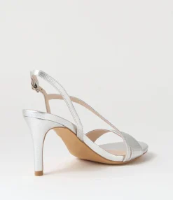 Best Sale Midas Shoes Novie Silver Lizard Leather Sandals