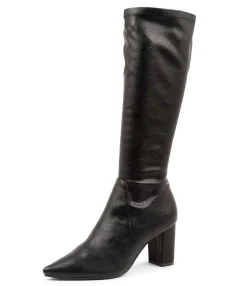 Clearance Midas Shoes Nyla Black Stretch Smooth