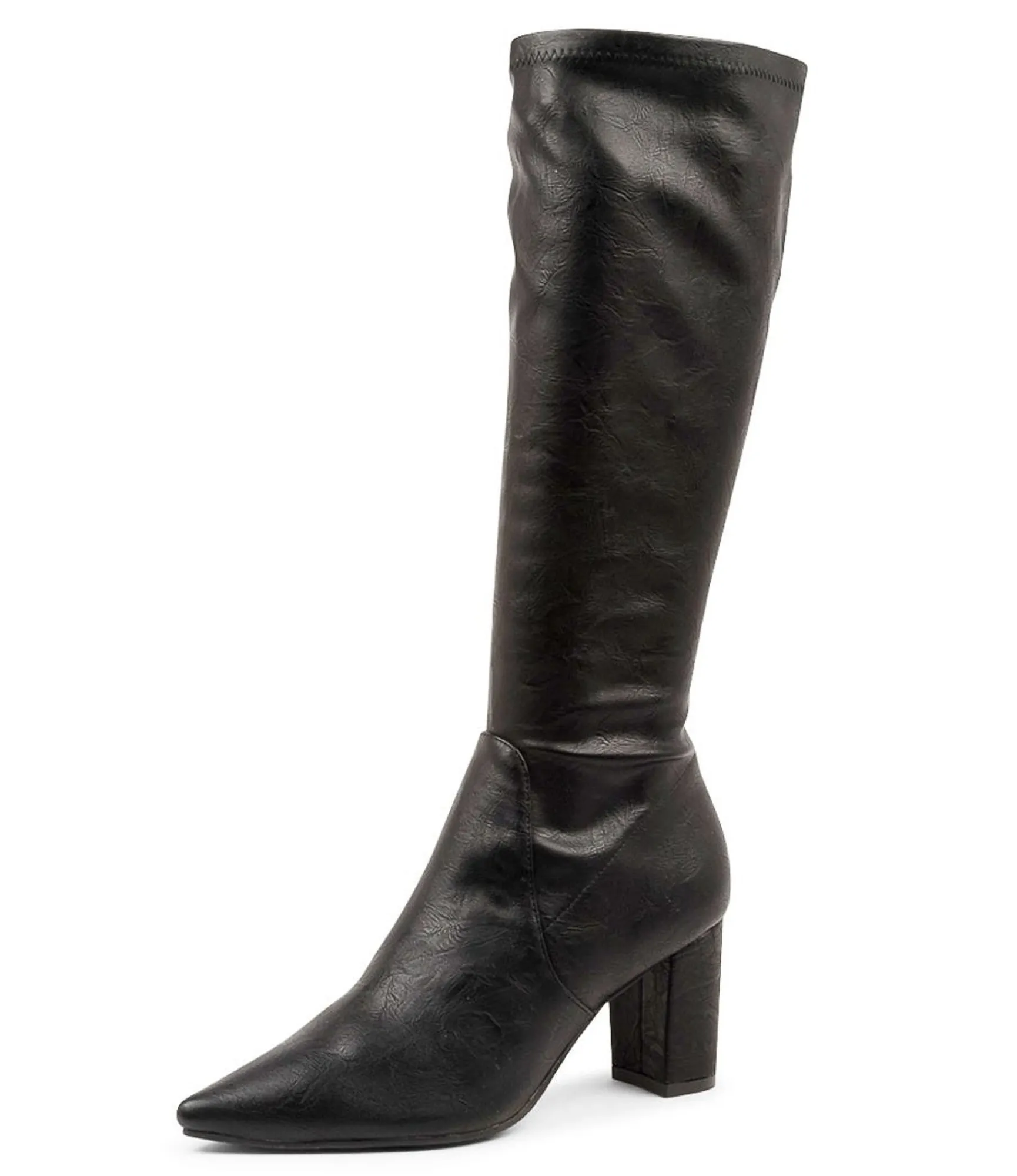 Clearance Midas Shoes Nyla Black Stretch Smooth