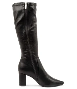 Clearance Midas Shoes Nyla Black Stretch Smooth