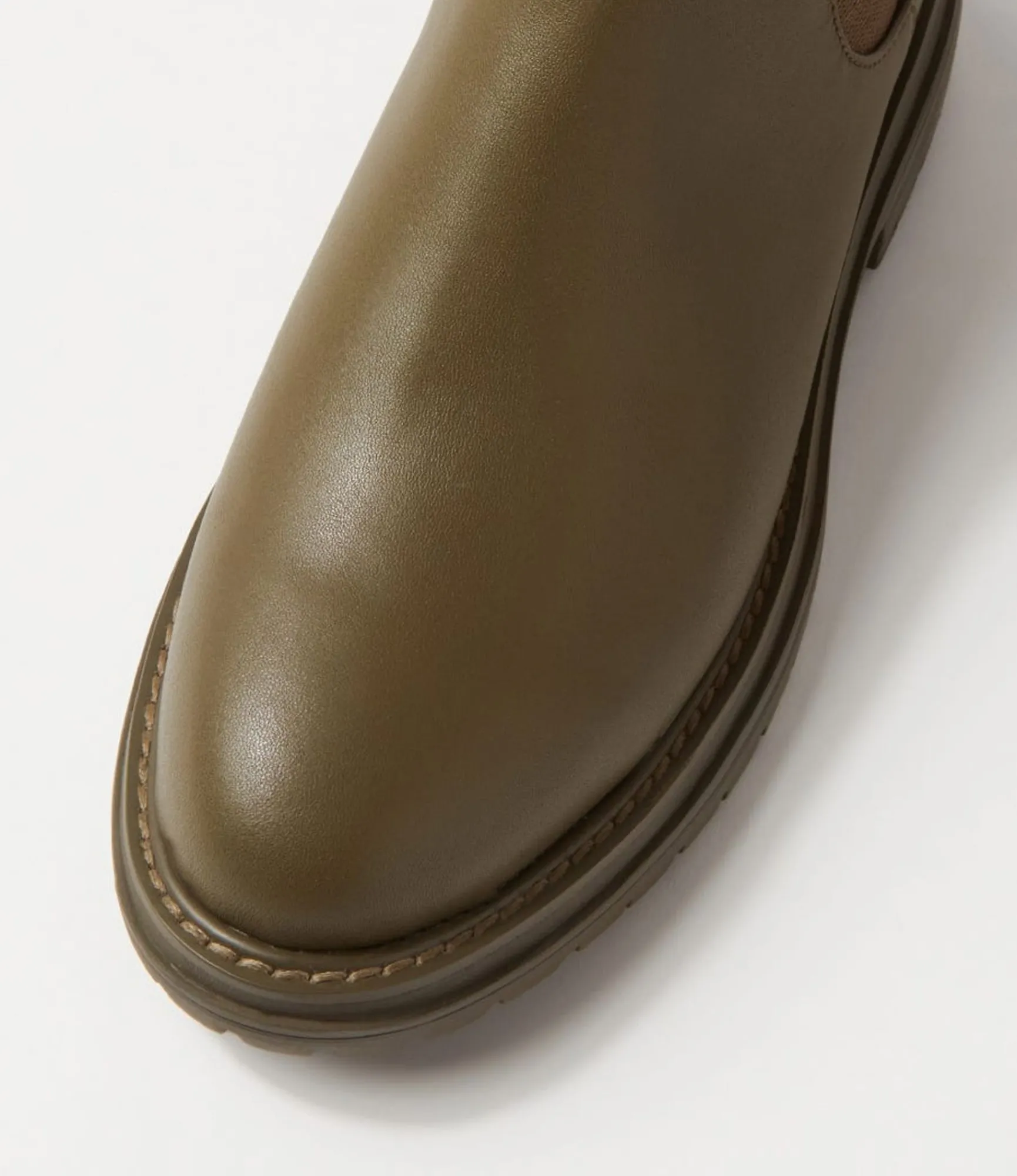 Cheap Midas Shoes Oak Boot Olive Leather Chelsea Boots