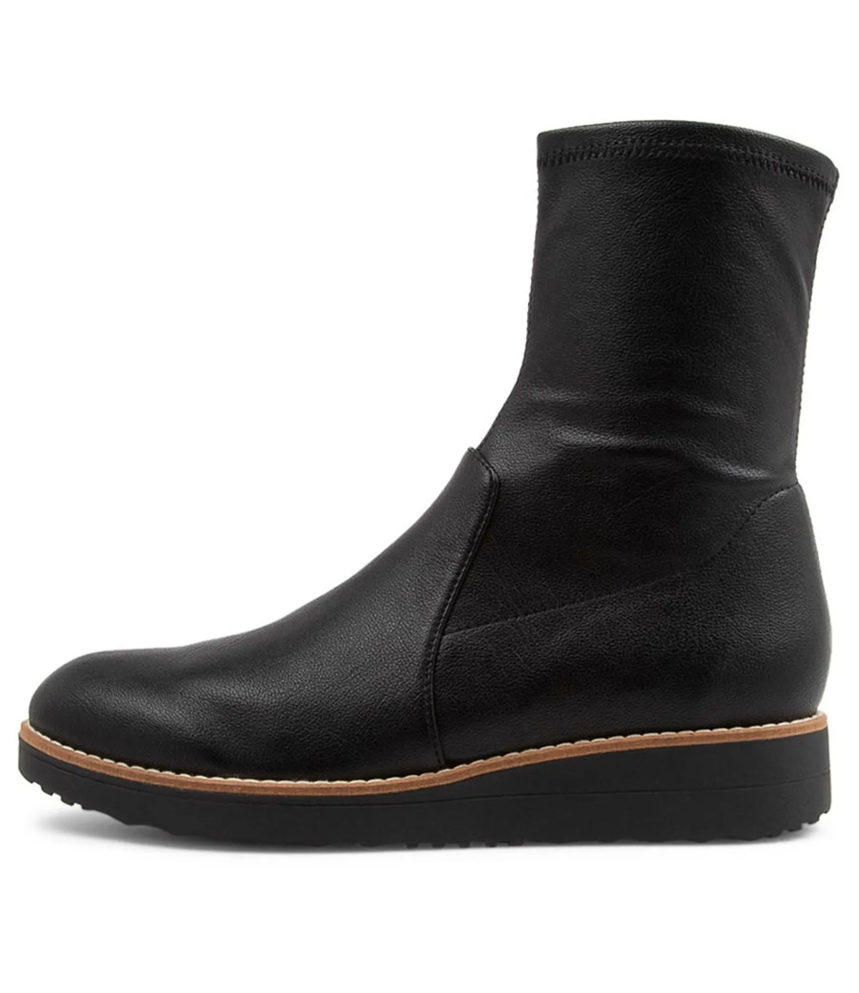 Cheap Midas Shoes Oamar Black Stretch Ankle Boots Bs