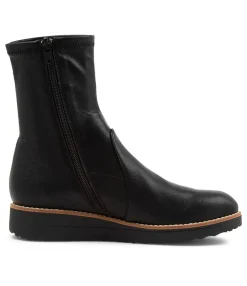 Cheap Midas Shoes Oamar Black Stretch Ankle Boots Bs
