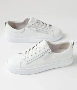 Cheap Midas Shoes Olar White Leather Sneakers