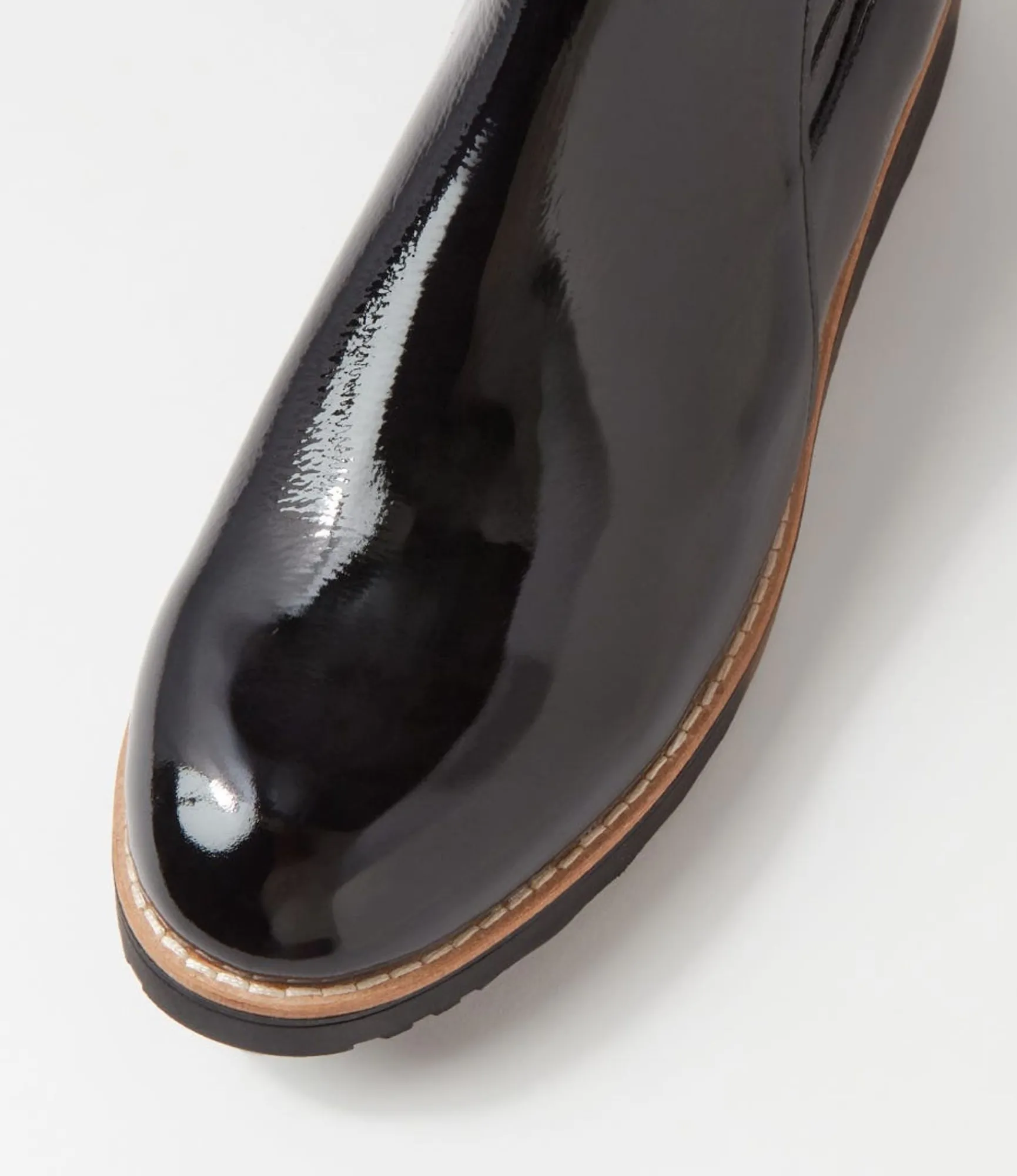 Store Midas Shoes Oleve Black Stretch Patent Pu Ankle Boots