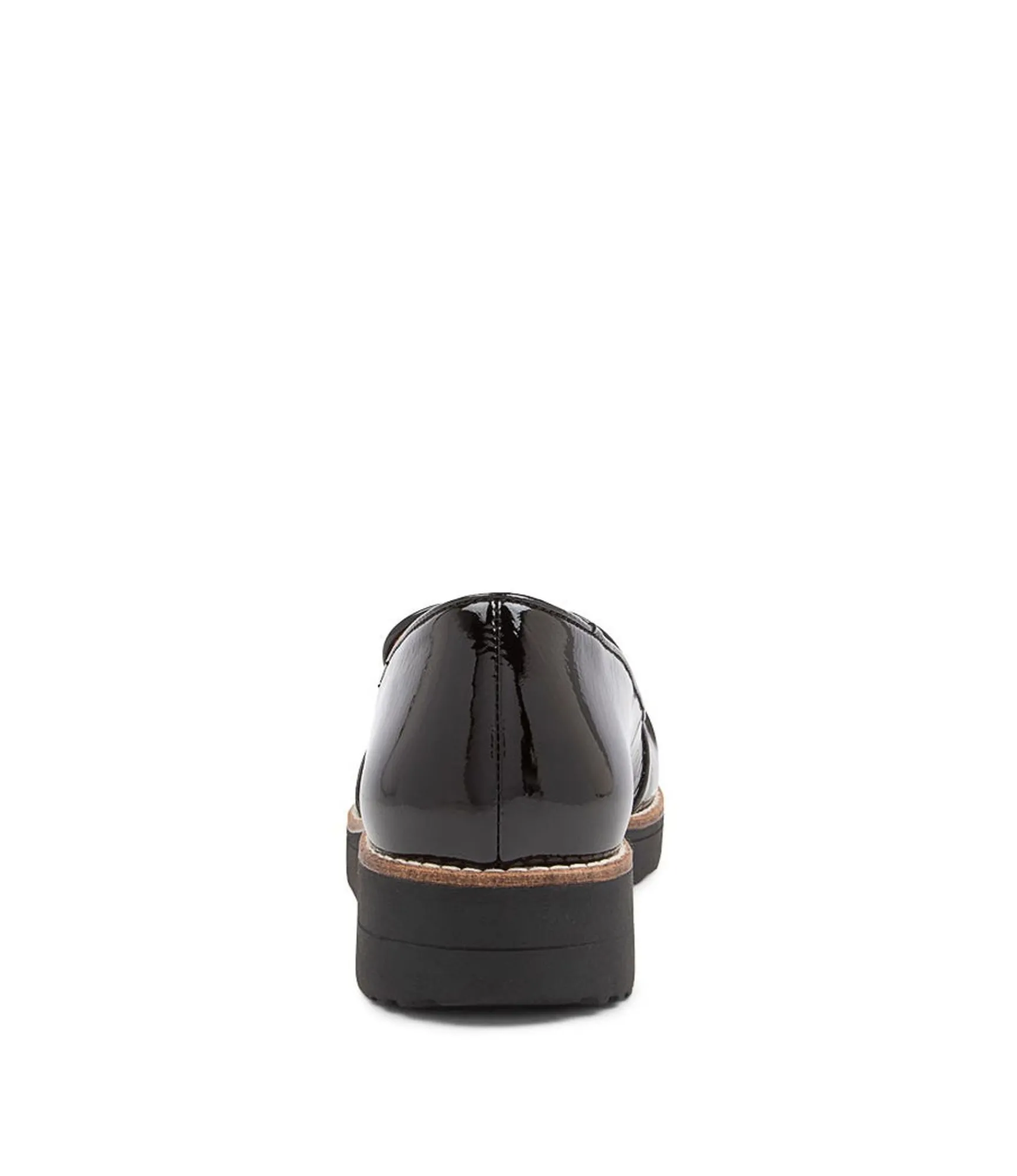 Discount Midas Shoes Opitto Black Patent Leather Flats Black Sole