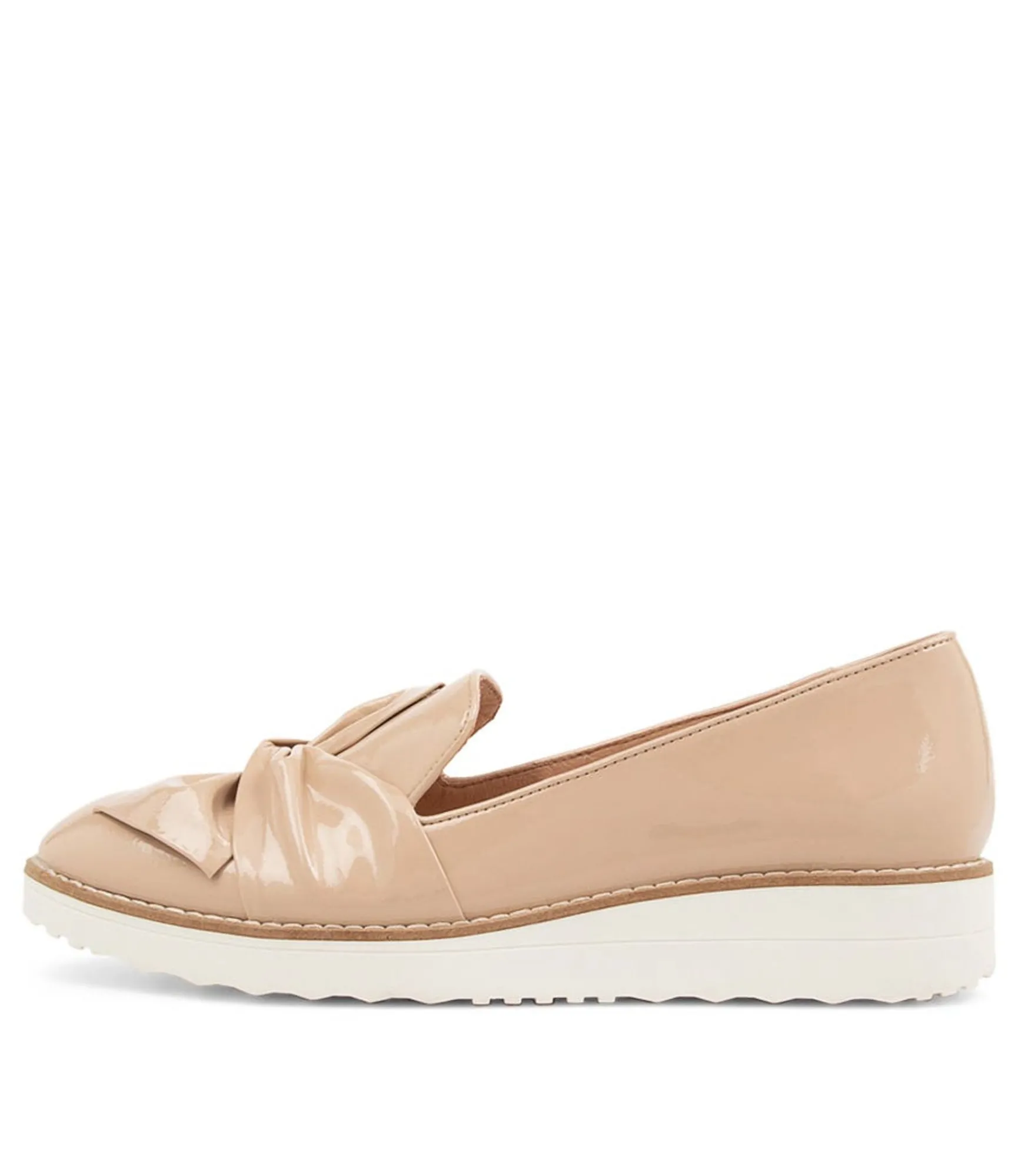 Best Sale Midas Shoes Opitto Latte Patent Leather Flat Shoes Ws