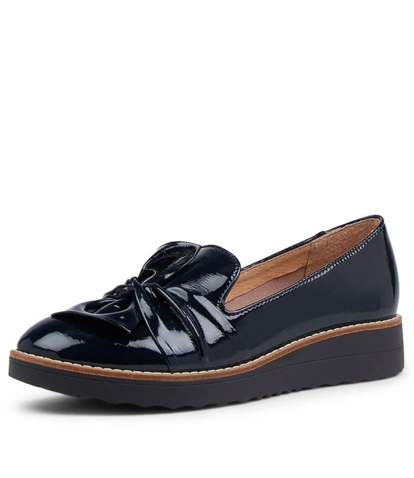 Online Midas Shoes Opitto Navy Patent Leather Loafers Ns