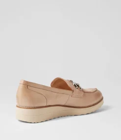 Store Midas Shoes Osie Cafe Nude Leather Loafers