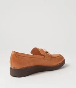 Shop Midas Shoes Osie Dark Tan Choc Leather Loafers