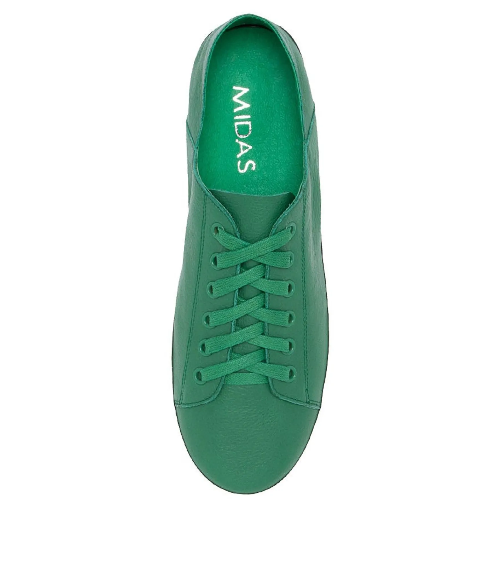 Shop Midas Shoes Oskhar Emerald Leather Sneakers