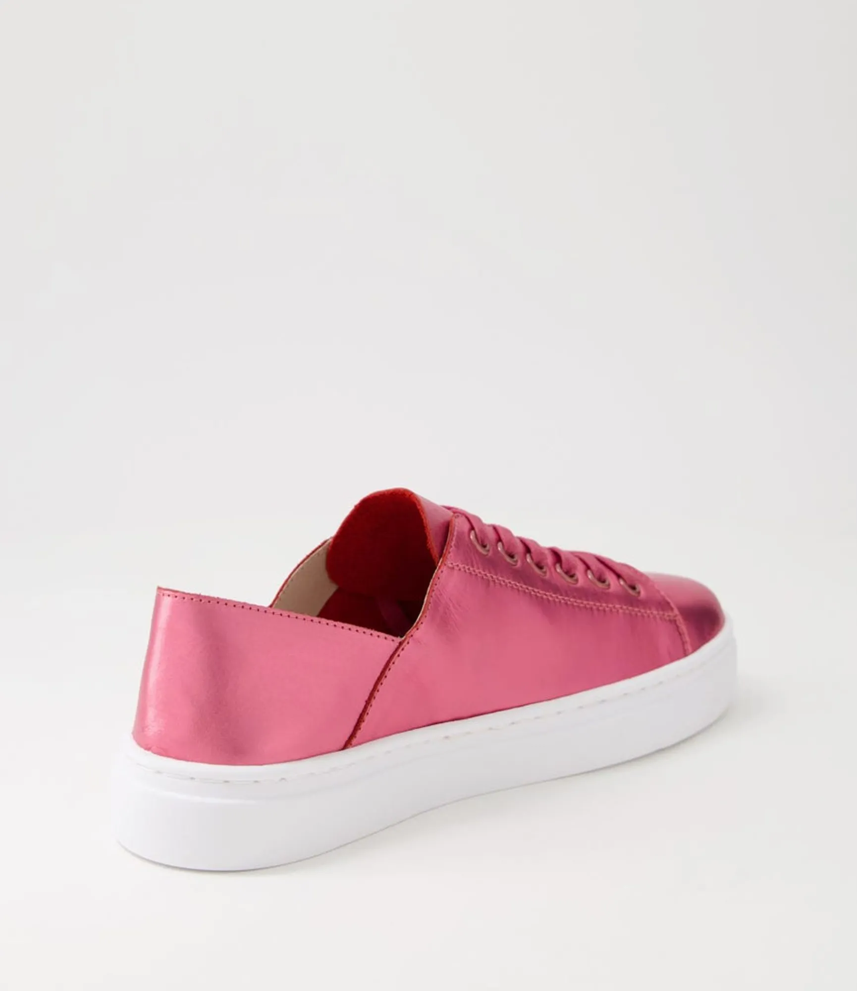 Online Midas Shoes Oskhar Guava Metallic Leather Sneakers