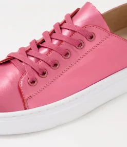 Online Midas Shoes Oskhar Guava Metallic Leather Sneakers