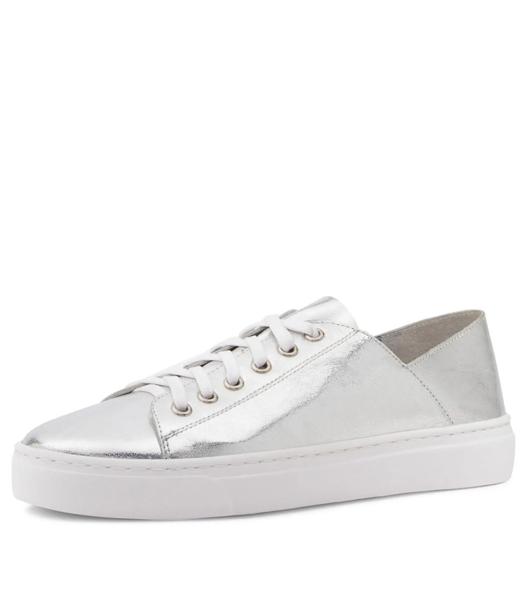 Cheap Midas Shoes Oskhar Silver Leather Sneakers