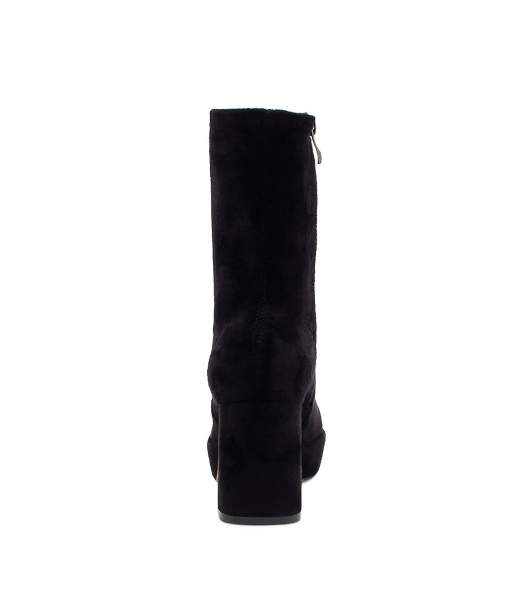 Fashion Midas Shoes Otis Black Stretch Microsuede Ankle Boots