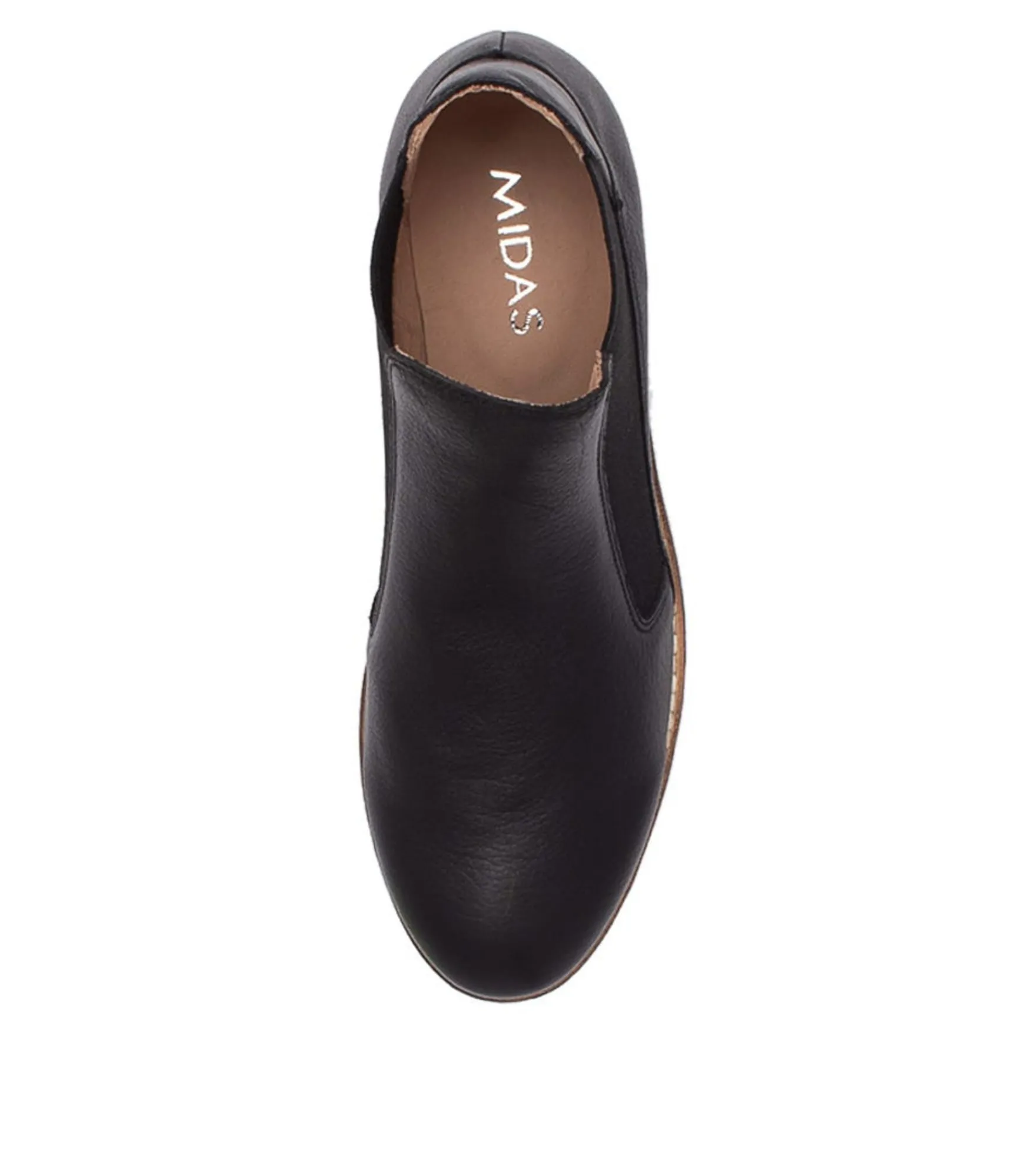 Sale Midas Shoes Ozeke Black Leather Chelsea Boots Bs
