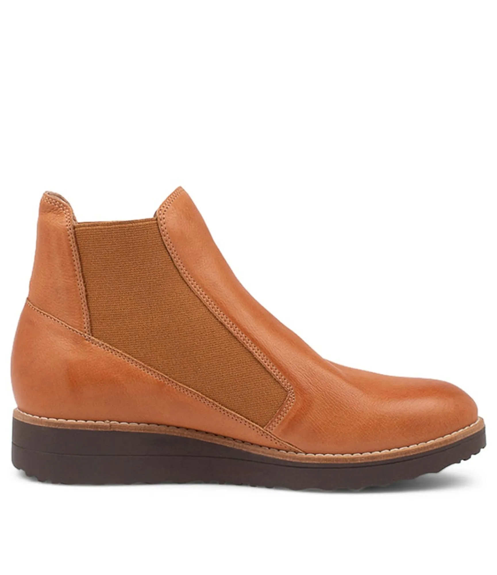 Outlet Midas Shoes Ozeke Dark Tan Leather Chelsea Boots Cs