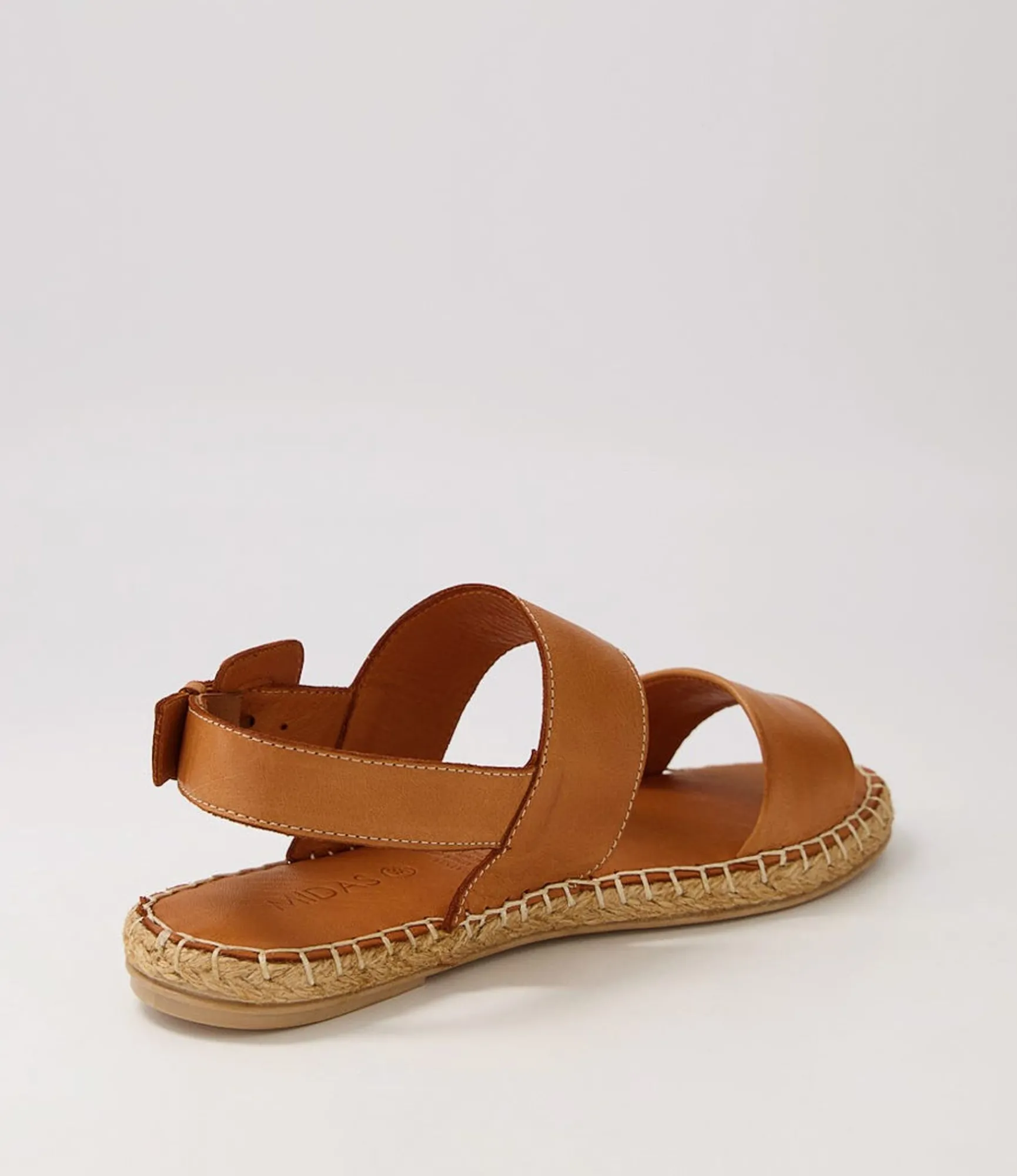 Clearance Midas Shoes Paisli Tan Leather Sandals